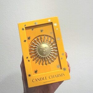 Anthropologie Candle Charms Gold Sun Candle Charm Decorative Pillar Accessory